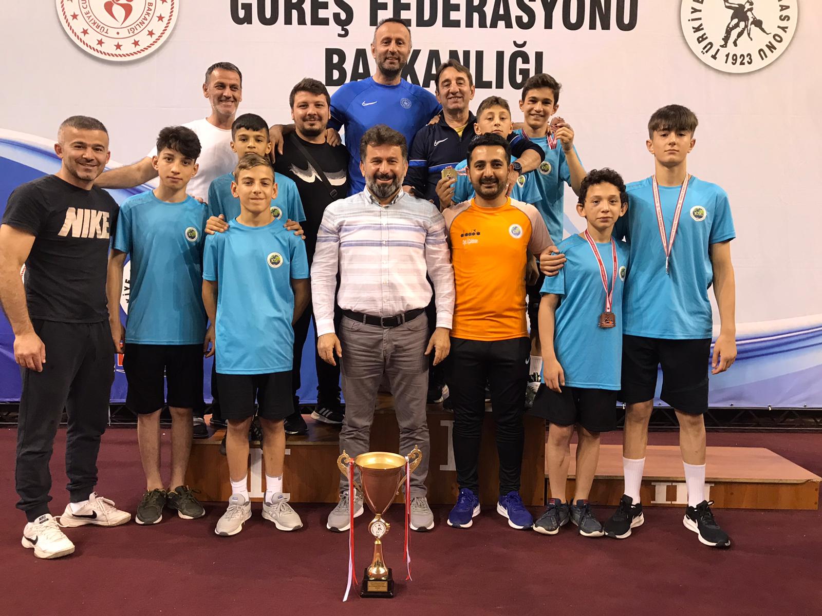 U15 Grekoromen Güreş Türkiye Şampiyonu Hendek