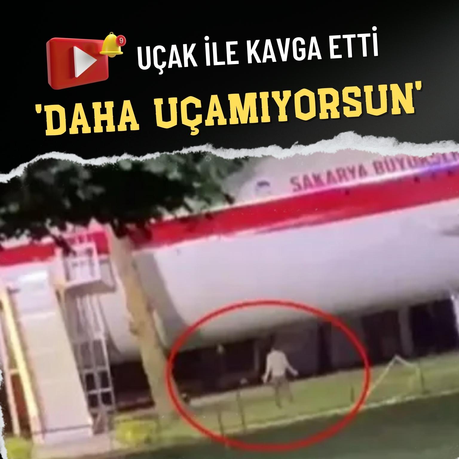 'Daha uçamıyorsun' diyerek uçakla kavga etti!