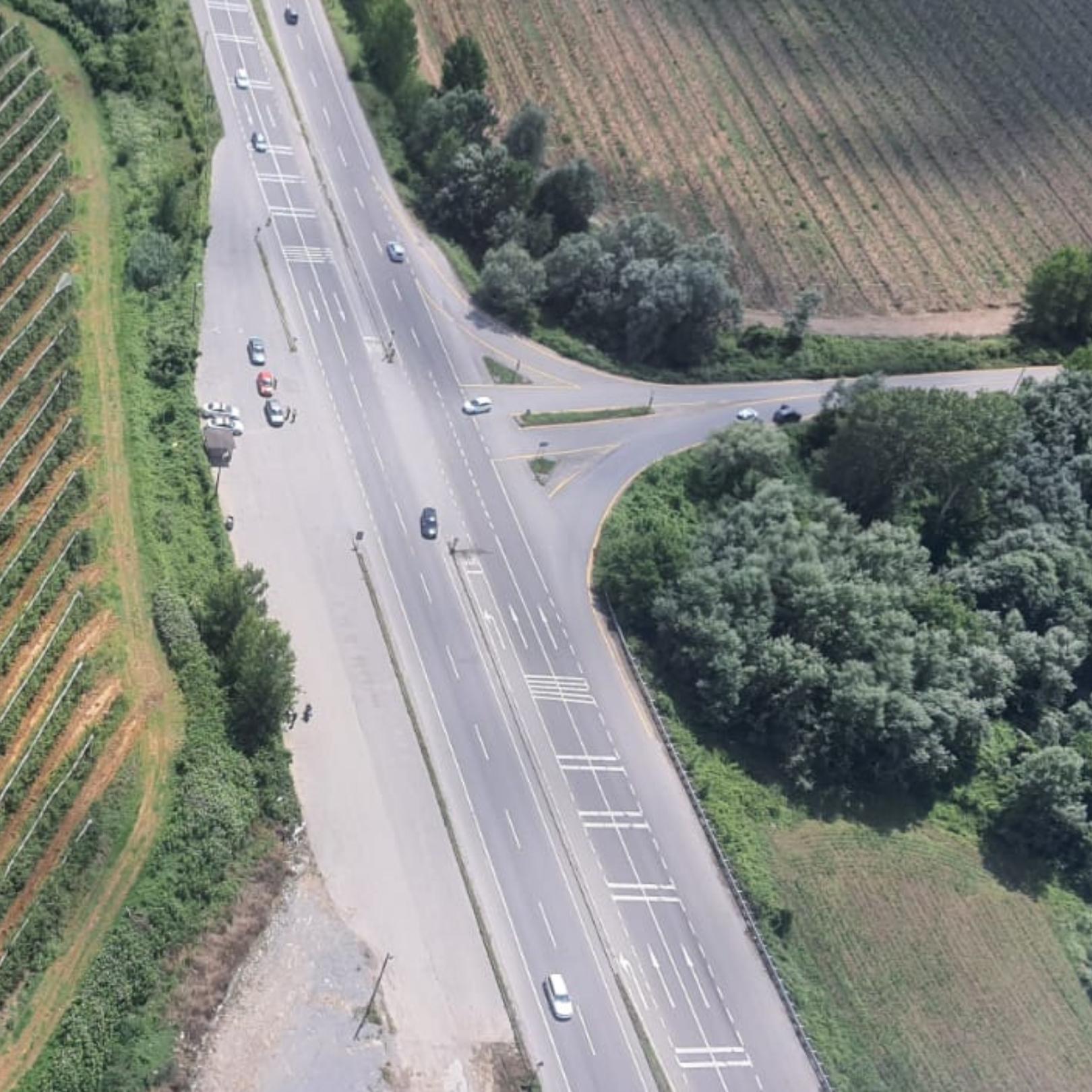 Jandarma Trafiği Havadan Denetledi