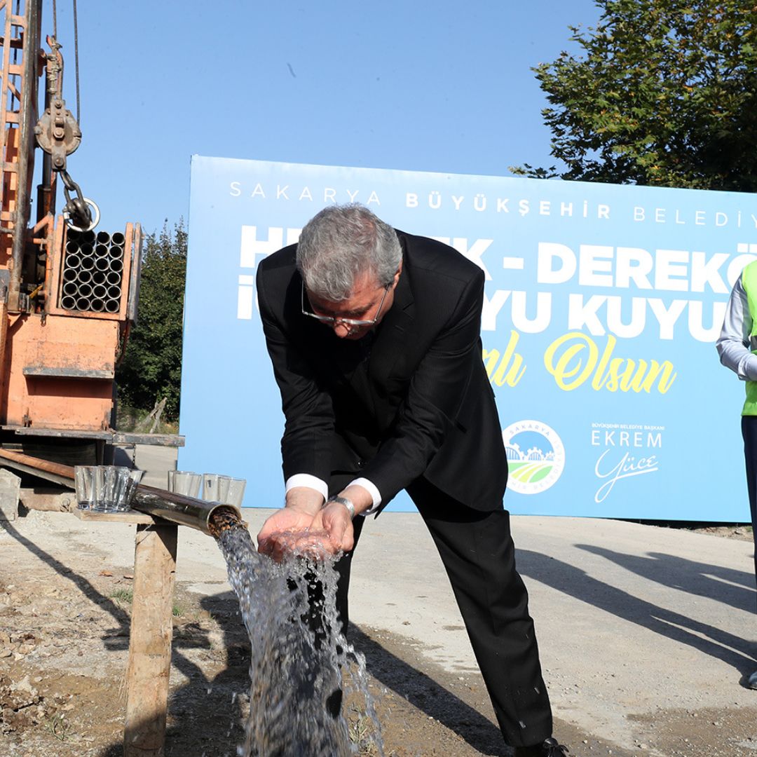 Büyükşehir’den Hendek Dereköy’e kaliteli ve kesintisiz içmesuyu