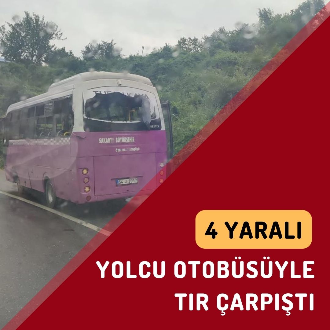 D-140 karayolunda yolcu otobüsüyle tır çarpıştı: 4 yaralı