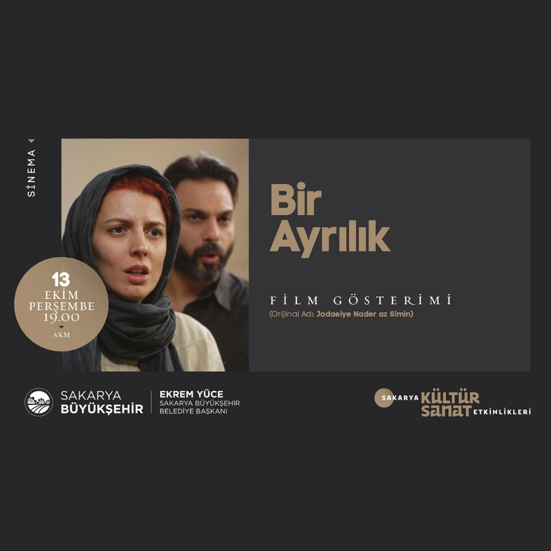 AKM’de ‘Bir Ayrılık’ isimli film gösterilecek