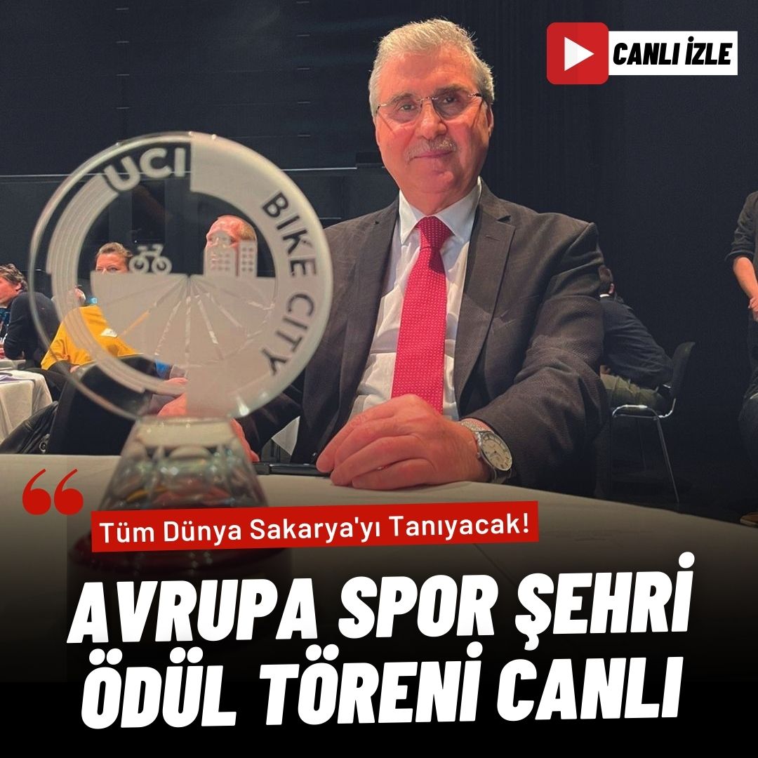 Avrupa Spor Şehri Ödül Töreni Canlı İzle