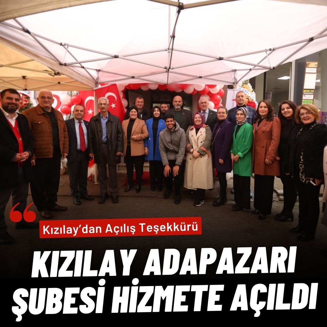 Kızılay’dan Açılış Teşekkürü