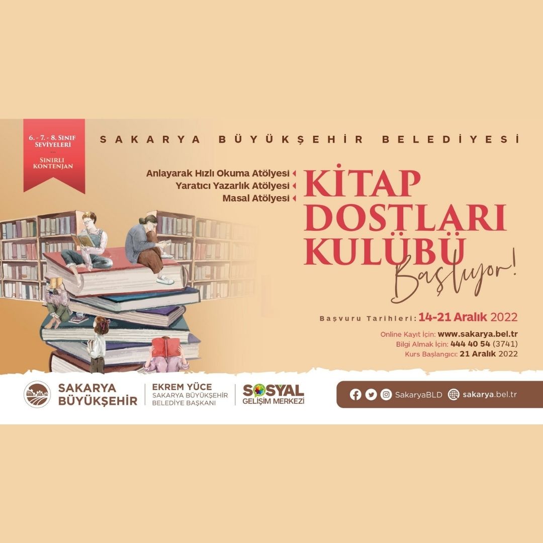 Kitap Dostları Kulübü için kayıtlar başladı