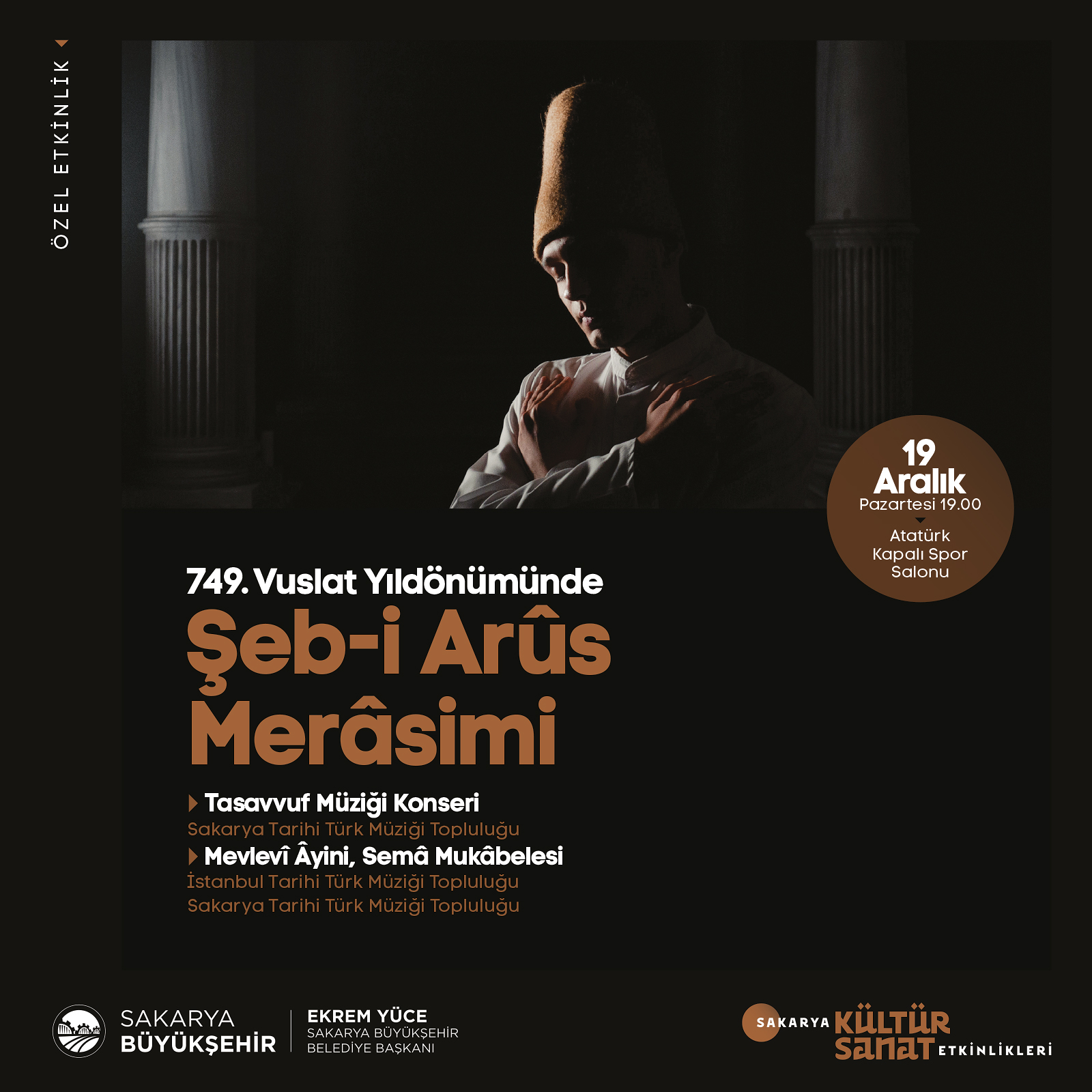 749. Vuslat Yıldönümünde Şeb-i Arus Merasimi düzenlenecek