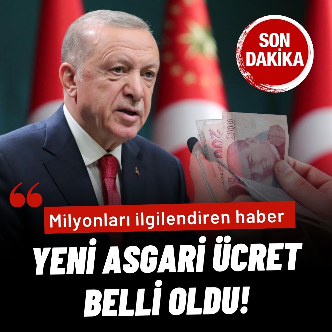 Asgari ücret belli oldu