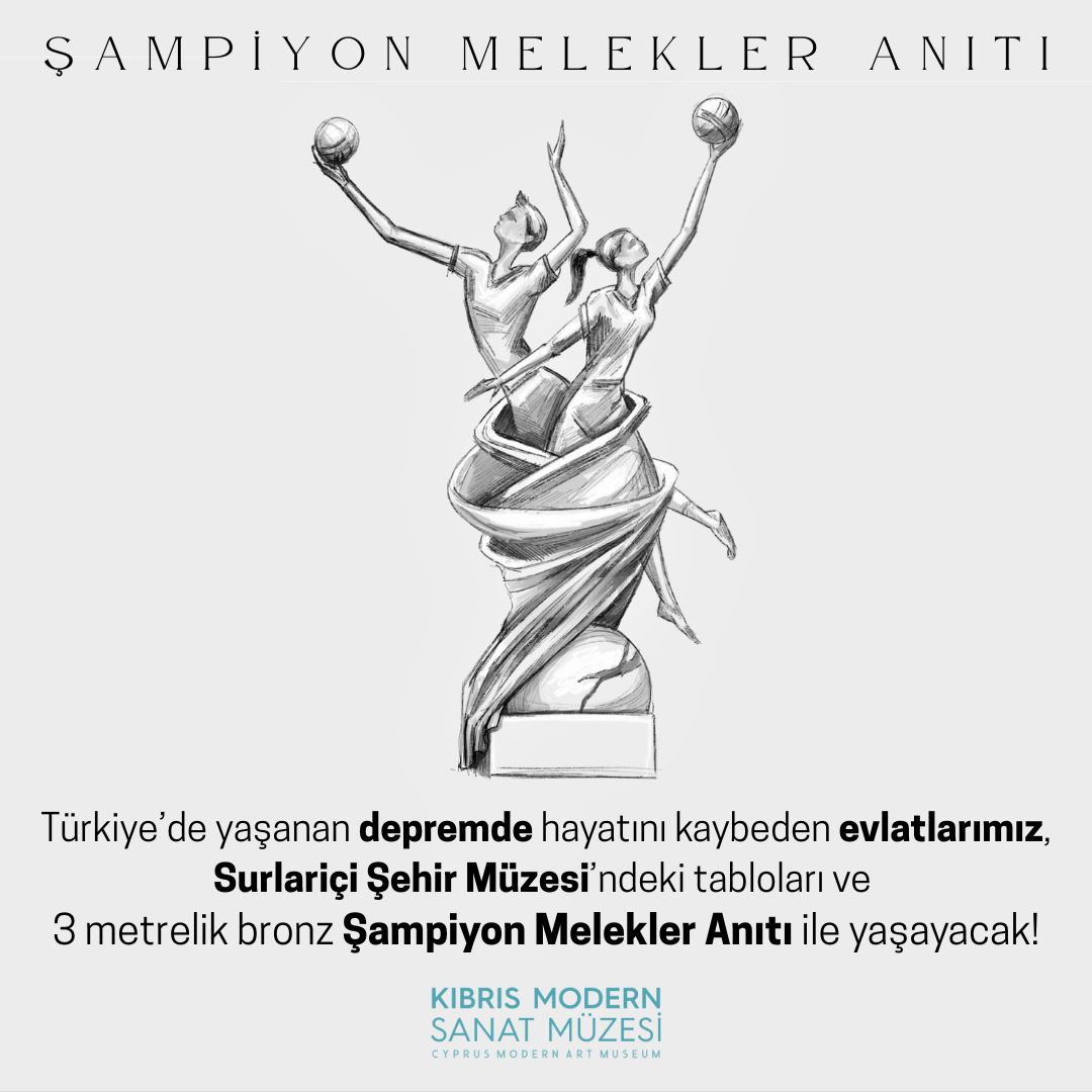 KKTC’li öğrenciler için Kıbrıs Modern Sanat Müzesi tarafından “Şampiyon Melekler Anıtı” dikilecek