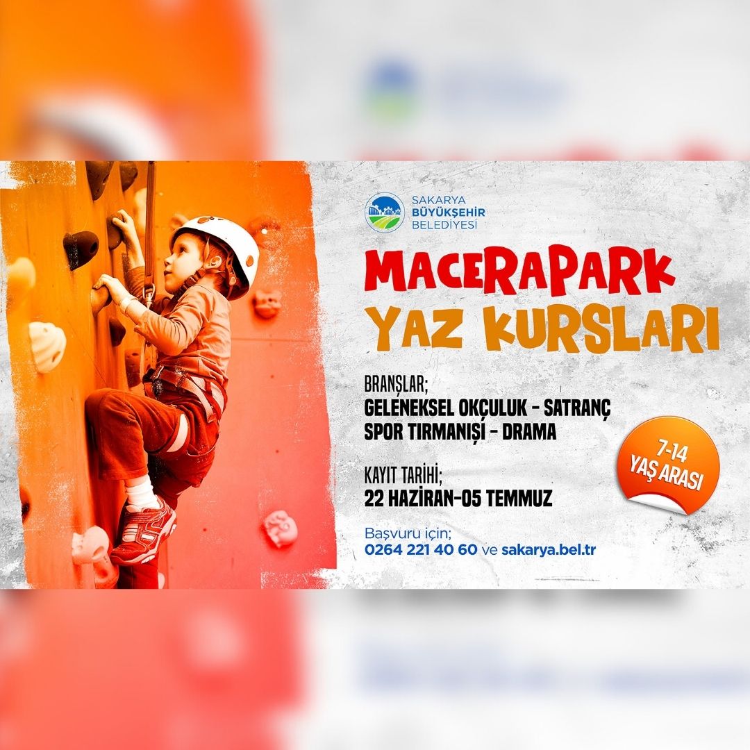 Macera Park yaz kursları başlıyor