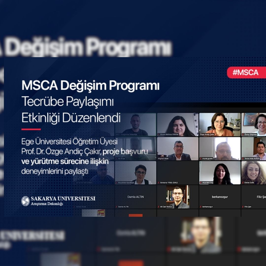 MSCA Değişim Programı Tecrübe Paylaşımı Etkinliği Düzenlendi