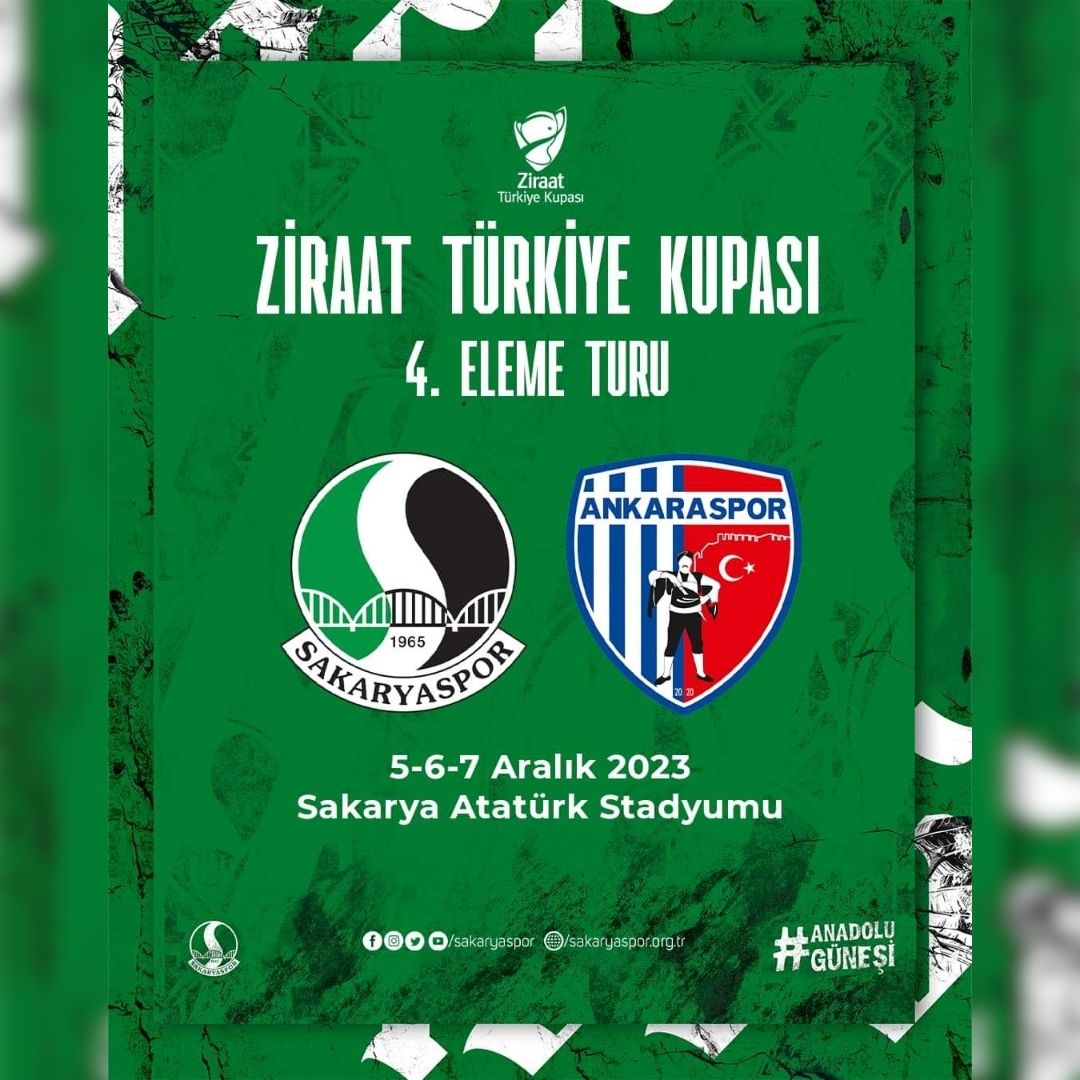 Ziraat Türkiye Kupası 4. Eleme Turu'nda rakibimiz Ankaraspor oldu