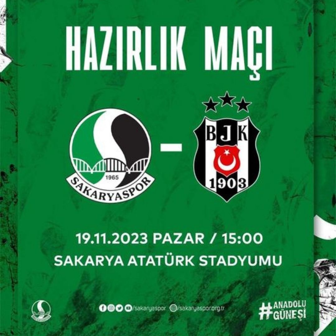 Sakaryaspor ve Beşiktaş, Özel Hazırlık Maçında Karşılaşacak