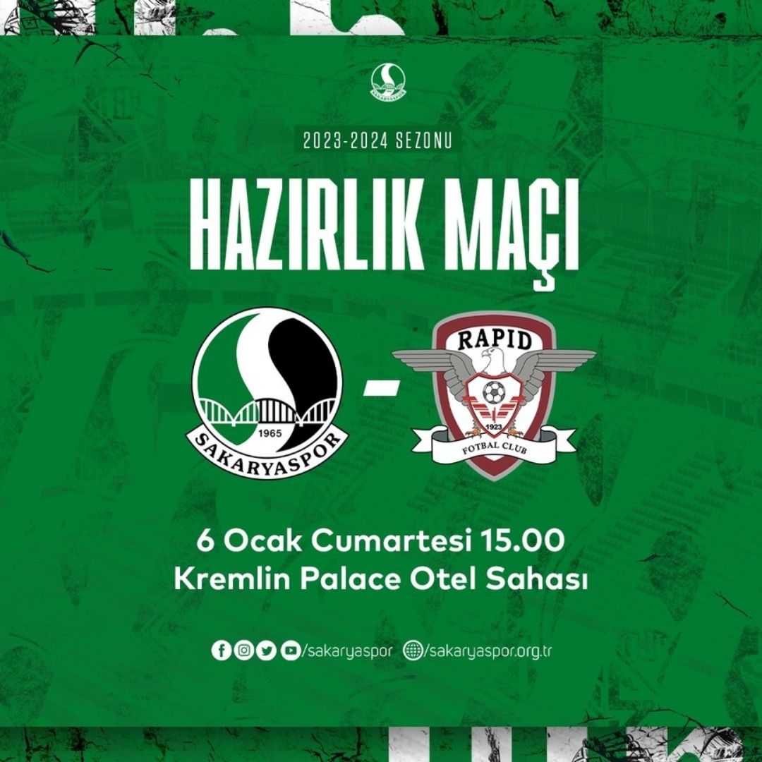 Sakaryaspor ile Rapid Bükreş hazırlık maçı yapacak