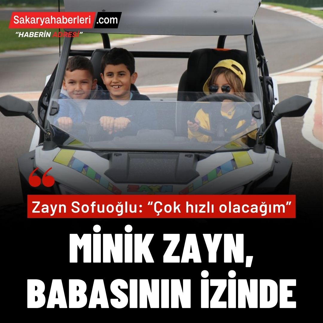 Pistin tozunu attıran minik Zayn, babasının izinden gidiyor