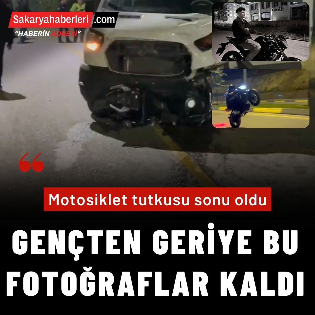 Motosiklet tutkusu sonu oldu