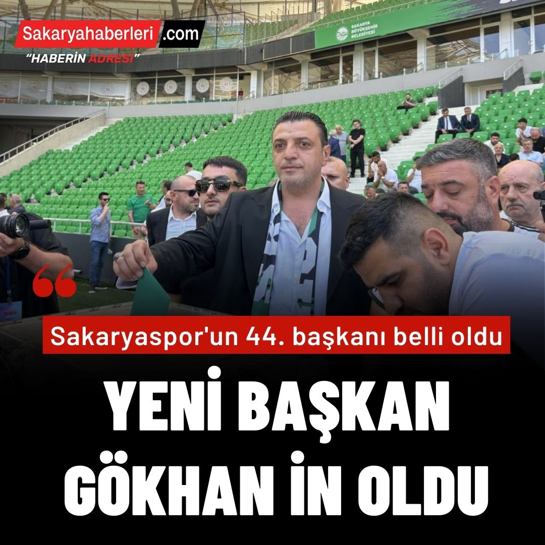 Sakaryaspor'un yeni başkanı Gökhan İn oldu