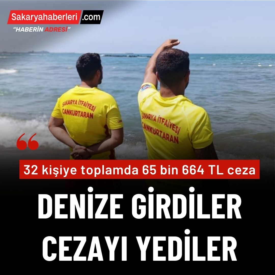 Yasağa uymayıp denize girdiler, cezayı yediler