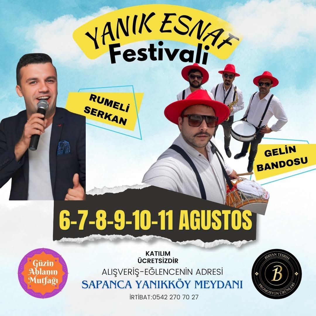 Sapanca'da Yanık Esnaf Festivali coşkusu başlıyor!