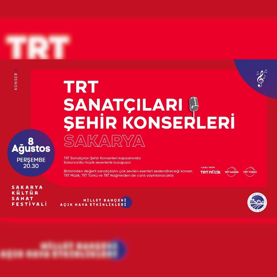 Büyükşehir yaz festivali TRT Şehir Konseri ve hemşehri buluşmalarıyla başlıyor