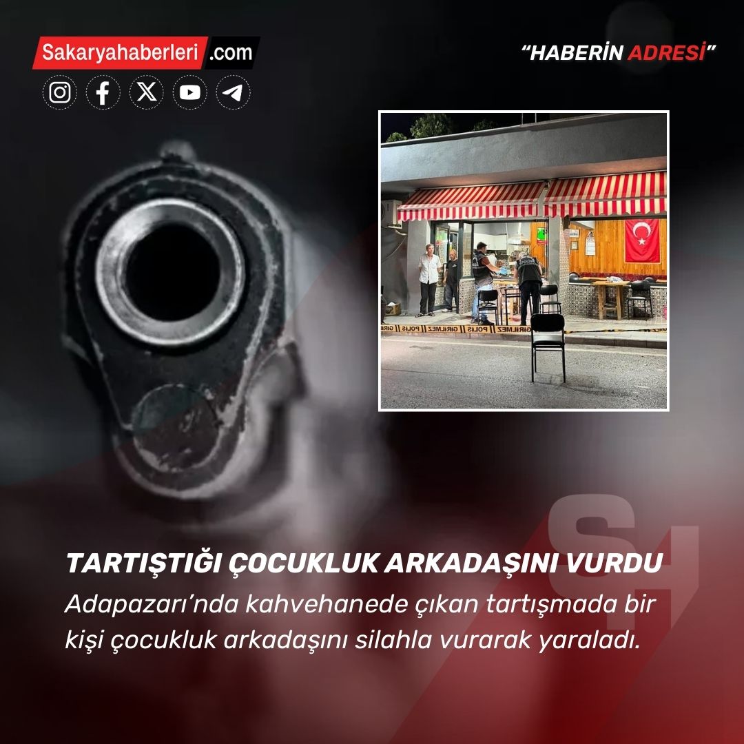 Kahvehanede çıkan tartışma kanlı bitti: Çocukluk arkadaşını vurdu