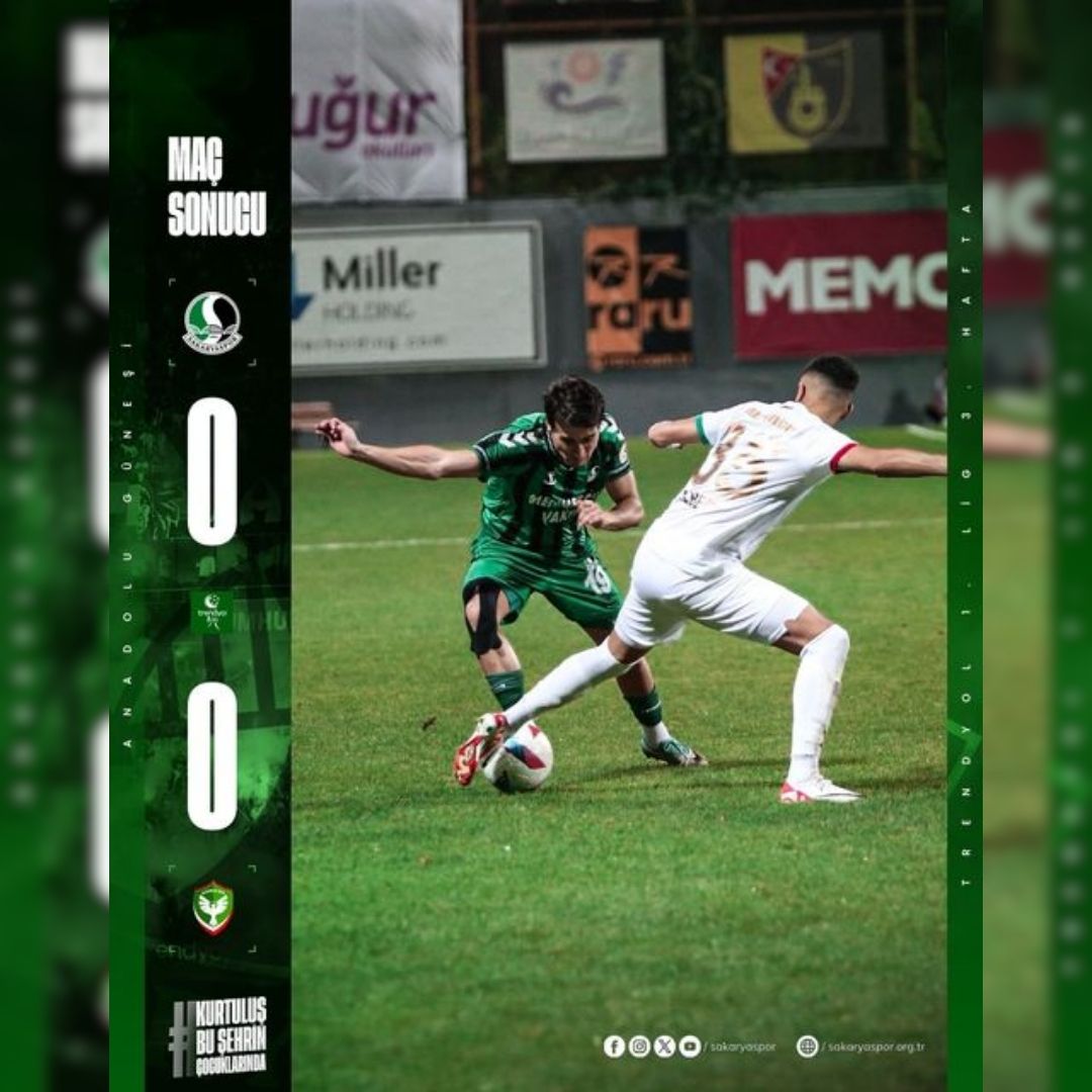 Sakaryaspor yine 1 puanla yetindi: Sakaryaspor 1-1 Amedspor