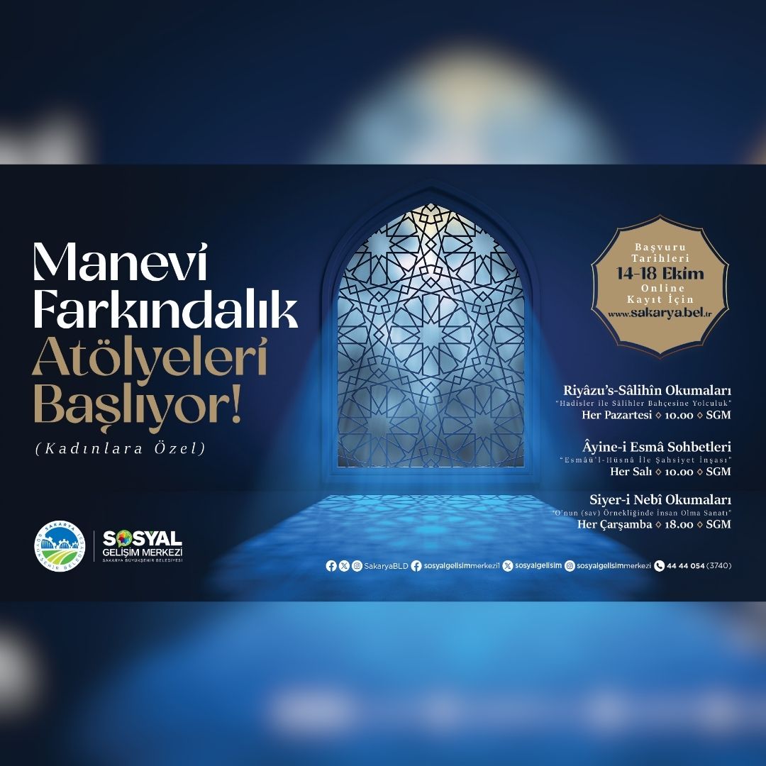 SGM’de Manevi Farkındalık Atölyesi başlıyor