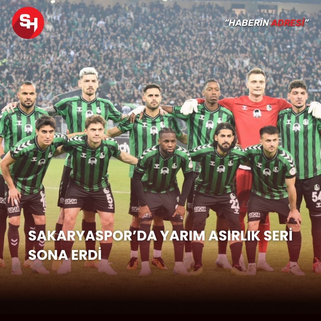 Sakaryaspor’da yarım asırlık seri sona erdi