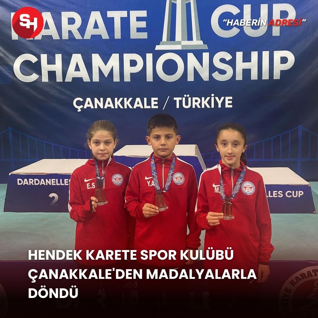 Hendek Karete Spor Kulübü Çanakkale'den madalyalarla döndü