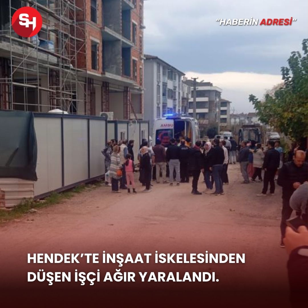 Sakarya’da inşaat iskelesinden düşen işçi ağır yaralandı