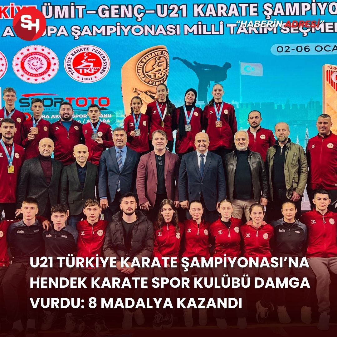 U21 Türkiye Karate Şampiyonası’na Hendek Karate Spor Kulübü damga vurdu: 8 madalya kazandı