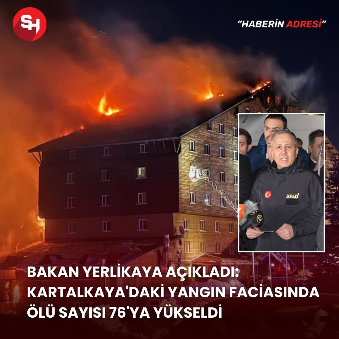 Kartalkaya'daki yangın faciasında ölü sayısı 76'ya yükseldi