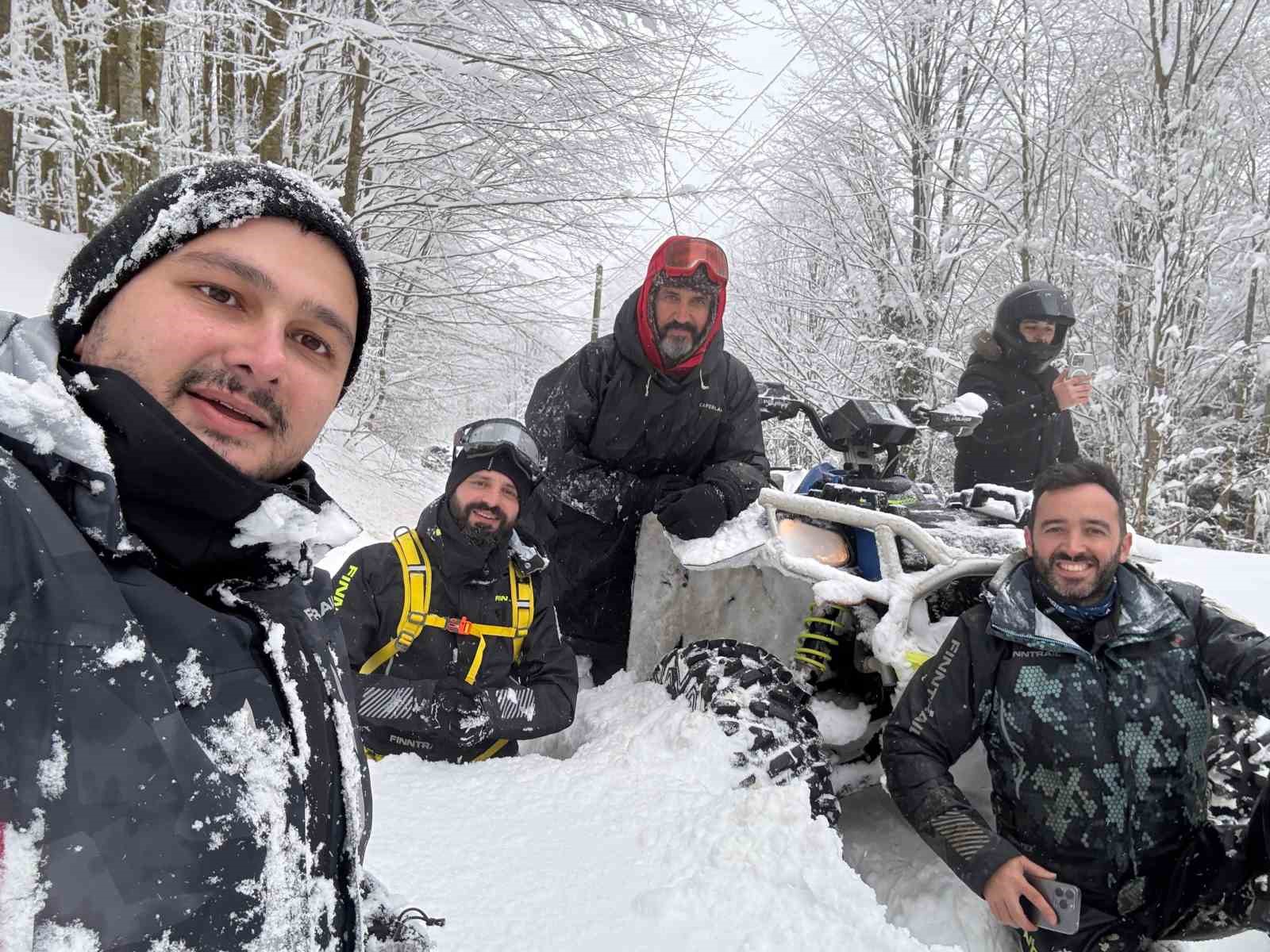 Yaylanın zirvesinde ATV’lerle Off-Road keyfi