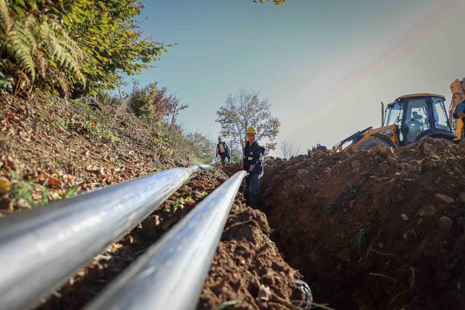 6 bin 500 metrelik yeni içme suyu hattında sona gelindi