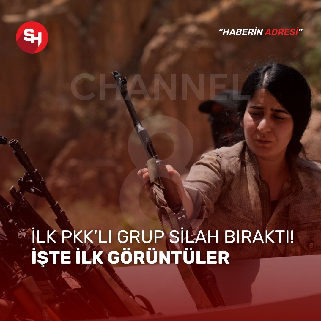 İlk PKK'lı grup silah bıraktı! İşte ilk görüntüler