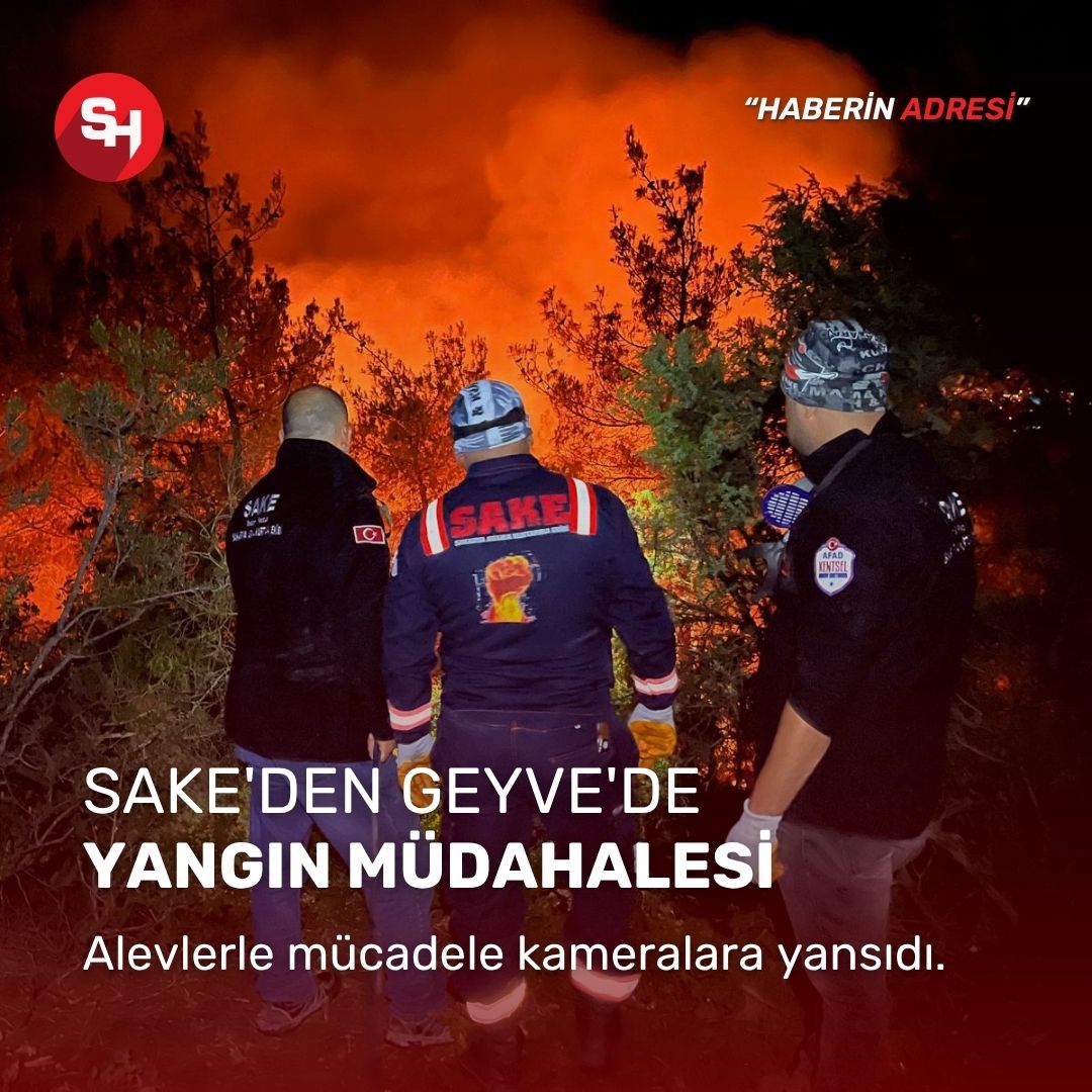 Sakarya Arama Kurtarma Ekibi (SAKE) Geyve’deki Orman Yangınına Hızlı ve Etkin Müdahale Etti