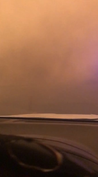 Alevlerin arasındaki dehşet anları kamerada