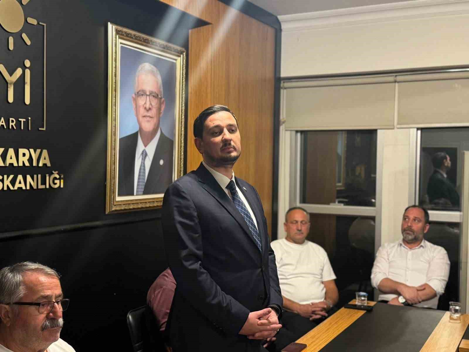 İYİ Parti Sakarya İl Başkanı Uçak 6 ilçe başkanıyla birlikte partisinden istifa etti