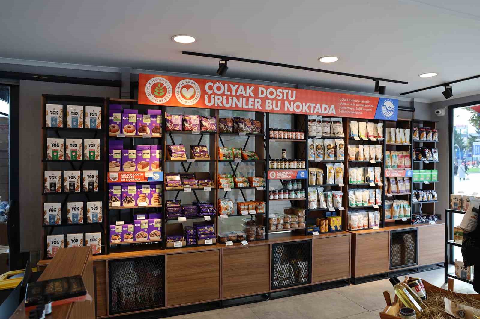 Çölyak hastalarına büyük kolaylık: Glütensiz ürün satış noktası yoğun ilgi görüyor