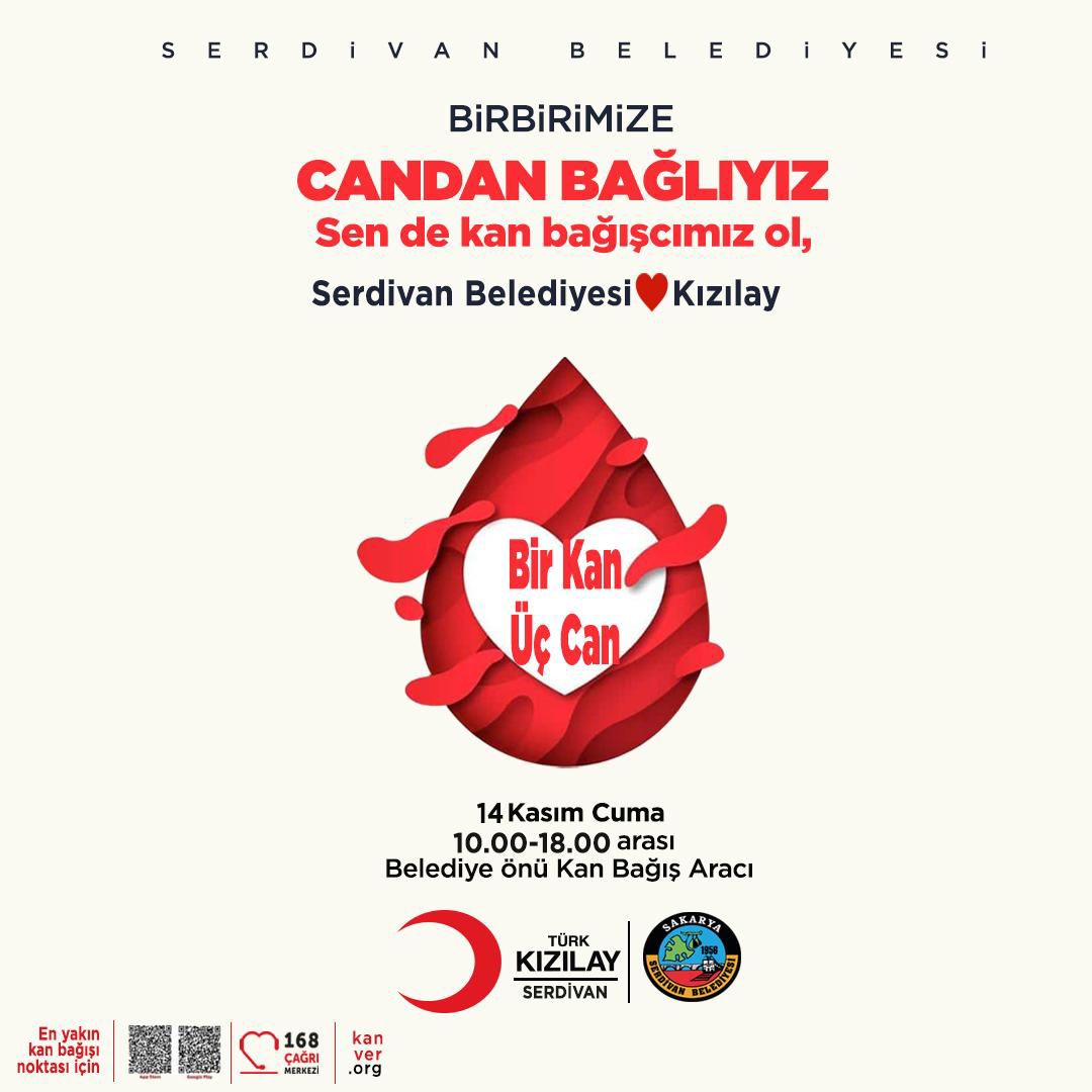 Serdivan Belediyesi ve Türk Kızılay Kan Merkezi'nden Ortak Kampanya