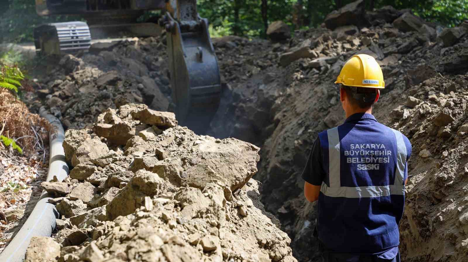 40 bin kişiye hizmet sunacak kaynaklar 5 bin metrelik yeni hat ile abonelere ulaştı