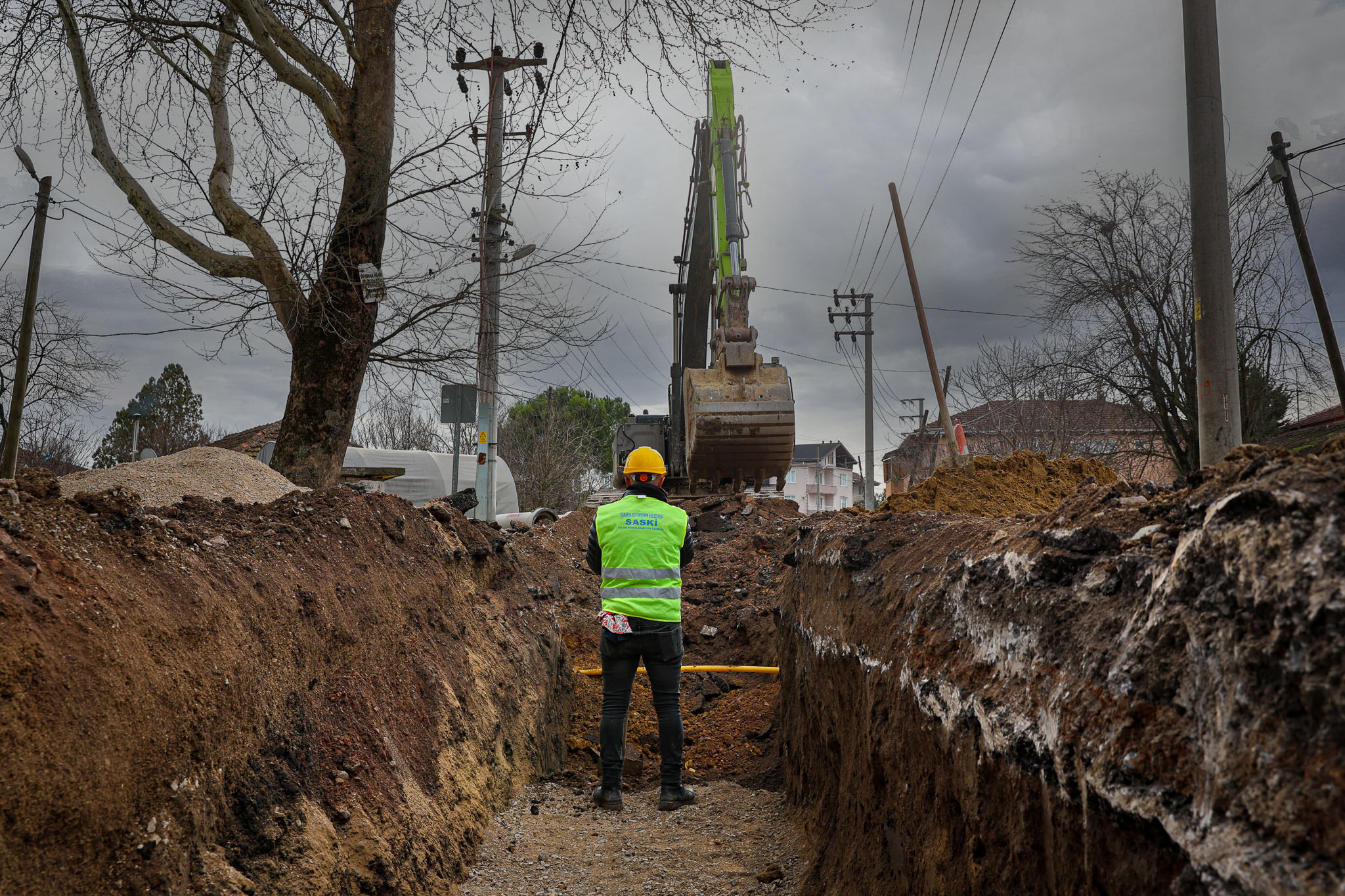 SASKİ’den Karakamış’a 3 Bin 500 Metrelik Yeni Yağmur Suyu Hattı