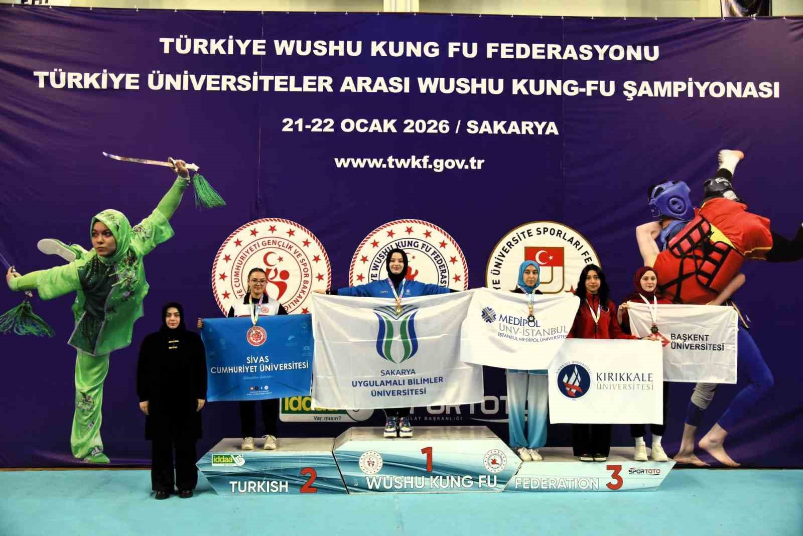 SUBÜ Wushu’da Türkiye şampiyonu oldu