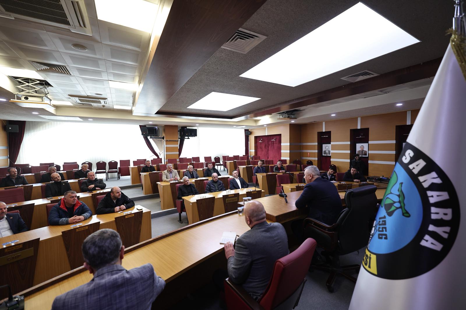 Başkan Çelik Muhtarlarla İstişare Toplantısında Buluştu