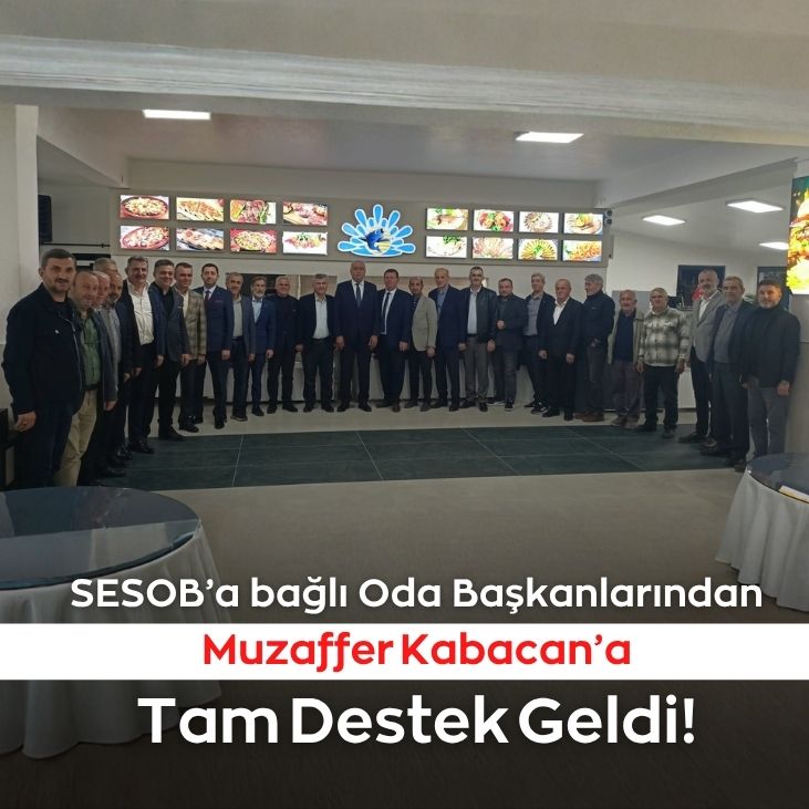 Kabacan’a oda başkanlarından güçlü destek