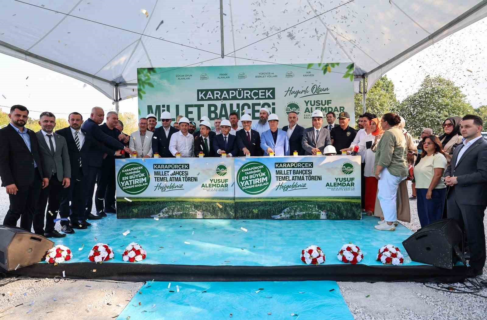 Millet Bahçesi temeli atılırken aynı ilçeye termal tesis müjdesi verildi